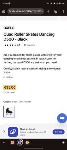Quad Roller Skates UK Size 7