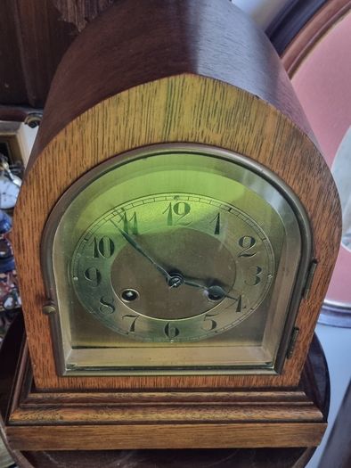 Antique German Junghans mantel (or shelf) clock