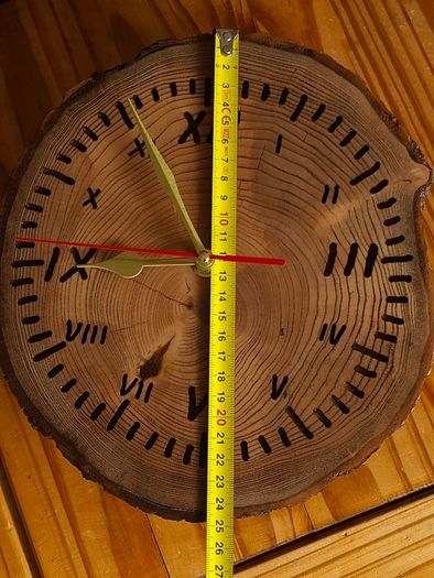 Handmade Natural Woodyn Clock - Unique Rustic Home Decor