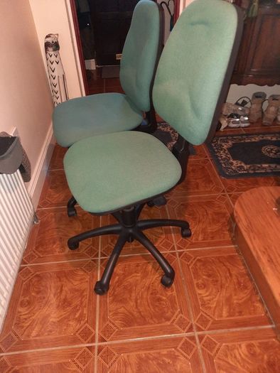 pair of office chairs