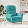Armchair Turquoise Velvet Image 3