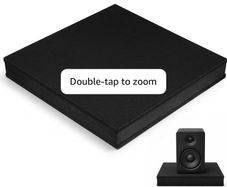 Sound Isolation Pad: Black High-Density Foam & Rubber Vibration Dampening Mat for Subwoofers, Electronic Drums, Home Treadmill, Sewing Machine & Blender(30x30x4.8cm)