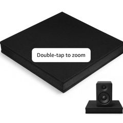 Sound Isolation Pad: Black High-Density Foam & Rubber Vibration Dampening Mat for Subwoofers, Electronic Drums, Home Treadmill, Sewing Machine & Blender(30x30x4.8cm)