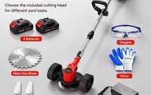 Brand new cordless lawn trimmer with 2 batteries