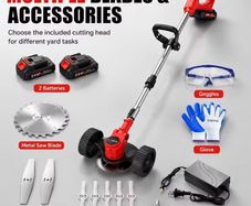 Brand new cordless lawn trimmer with 2 batteries