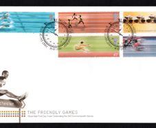 2002 Great Britain 17th Commonwealth Games, Manchester Commemorative Stamps Royal Mail Addressed First Day Cover (FDC).