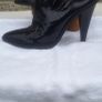 H&M Studio A/ W 2014 Black Patent Leather Mules Image 8