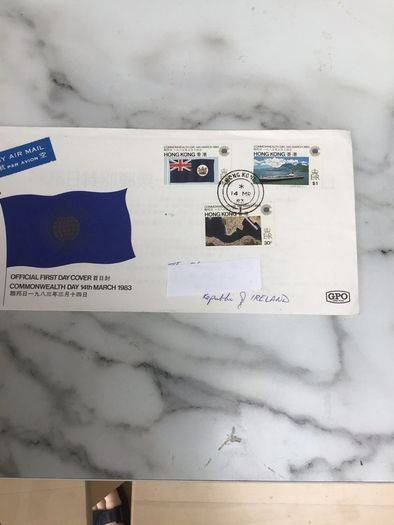 1st Day cover. Hong Kong Coimmonwealth Day March 1983