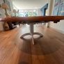 Solid oak Dining table round, extendable Image 4