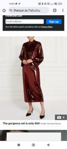 burgundy sequin top