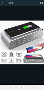 Multi-function Wireless Charger Alarm Temperature LED Display