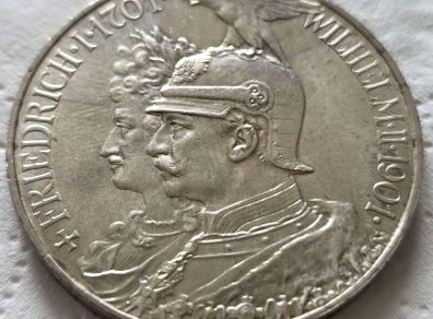Silver 5 Mark 1901 Prussia Commemorative Coin
