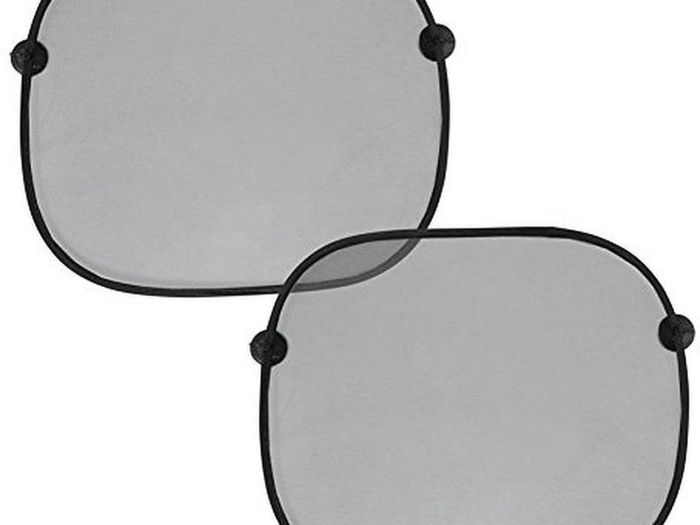 Car Side Window Shades x2 + Suction Cups