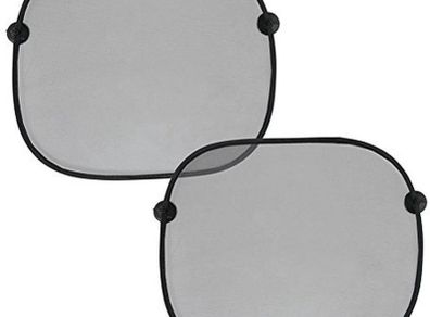 Car Side Window Shades x2 + Suction Cups