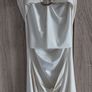 shiny cream open back mini dress fits xs-s-m pls read description Image 5