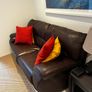 Brown Leather Suite Image 3