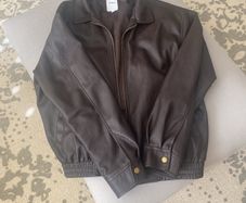 Subdued leather look jacket