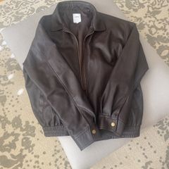 Subdued leather look jacket
