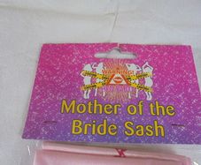 Mother of the Bride Sash for Sale