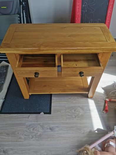 Oak Console Table