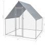 Galvanised steel walk-in chicken cage 2x2x1.92m Image 8