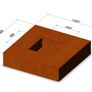 Corten Steel Square Garden Fire 1.2 Metre x 1.2 Metre Image 6