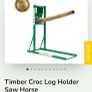 Log Holder Timber Croc Image 4