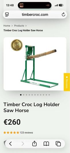 Log Holder Timber Croc