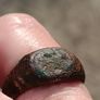 13th Century AD Nomad Bronze Ring Image 2