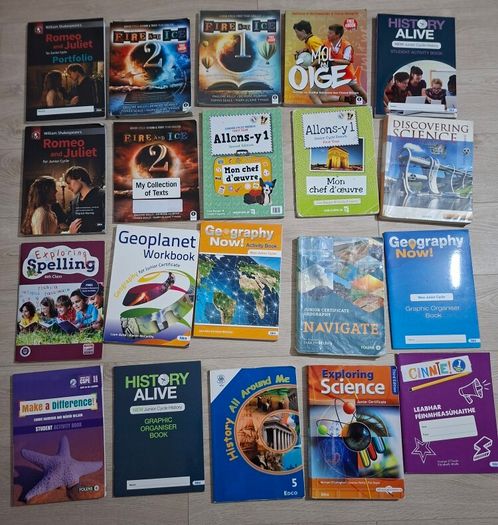 Free Junior cert Books (Science, Geography, History, English, Irish)