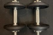2 x Dumbbells - Adjustable 6KG to Max 8KG