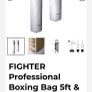 Fighter boxing bag (5ft heavy bag) +bracket Image 6