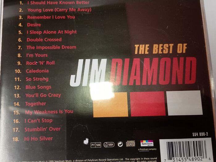 Jim Diamond - The Best Of Jim Diamond CD (1999) Pop Rock Compilation EX+