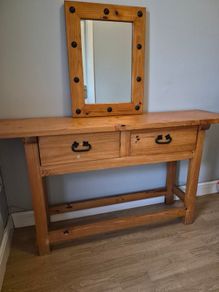 Telephone Table with mirror