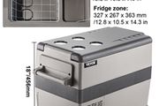 BRAND NEW Mini Car Refrigerator Fridge Freezer 45L 12V/24V DC 110-240V for Camping Picnic