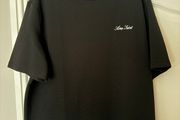 River Island Black Slim Fit Textured Crew Neck T-Shirt
