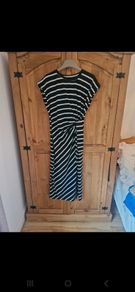 Black and White Striped Dress