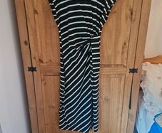 Black and White Striped Dress