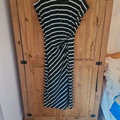 Black and White Striped Dress
