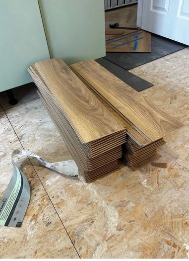 Natural Oak Herringbone Floor