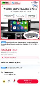 2012-16 Audi a6 apple CarPlay