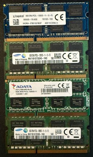 Lot Of 4x 8gb Ddr3l 1600mhz Laptop Ram So-dimm