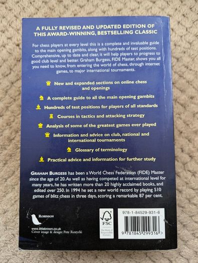 The Mammoth Book of Chess Graham Burgess Paperback Revised Updated 2009