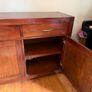 Solid hardwood sideboard with matching mirror Image 4