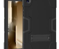 For Samsung Galaxy Tab A8 10.5 SM-X200 2021 Hard Case Survivor With Stand Black