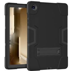 For Samsung Galaxy Tab A8 10.5 SM-X200 2021 Hard Case Survivor With Stand Black
