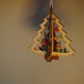 Christmas Decoration. 3D Xmas Tree Pendant Image 2