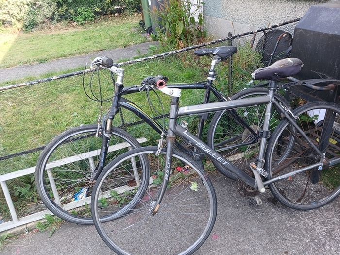 two mountain bikes