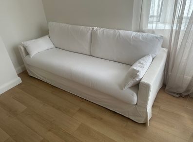 IKEA 3 seater white sofa - excellent condition
