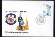 1983 Ireland Centenary of the Boys' Brigade Commemorative Stamps Official Boys Brigade Private First Day Cover (FDC) with Baile Atha Cliath (Dublin) Pictorial cancel